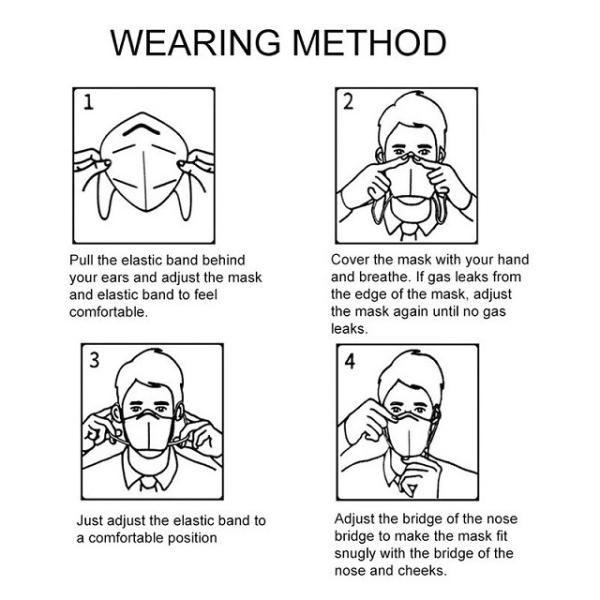 Anti Haze N95 Earloop Mask Breathable For Personal Care / Medical Examination