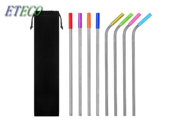 Birthday Party Stainless Steel Reusable Straws Cold Beverage Drinking
