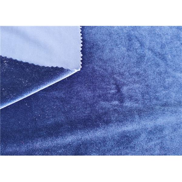 250gsm Spandex Ks Korean Velvet Fabric Solid Colour 95% Polyester 5% 0.5MM For Dress