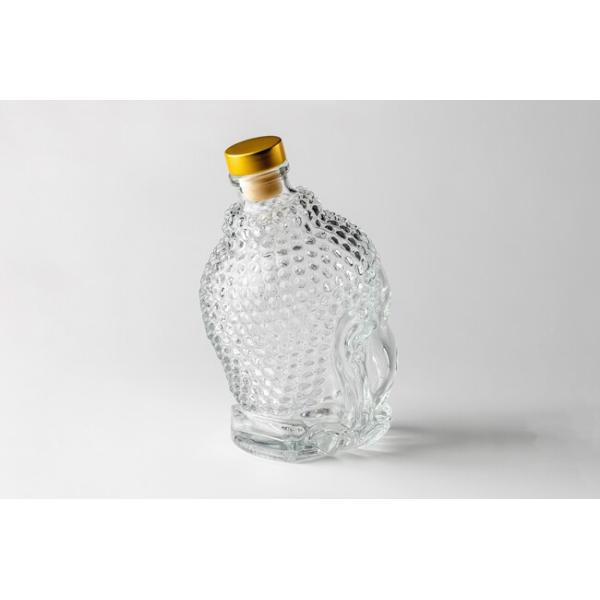 Lead Free 770ML Engraved Crystal Whiskey Decanter Personalized 27oz Buddha Head