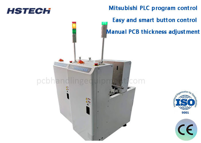 Ручное регулирование толщины печатных плат SMEMA Mitsubishi PLC PCB Board Loader
