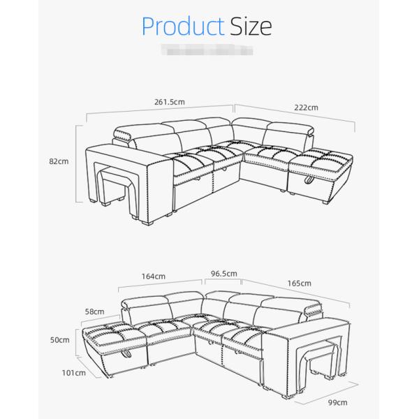 OEM/ODM Customize living room sofa shape living room sectional couch sofa Multi-functional sofa