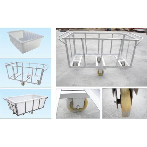 сверхмощная пластиковая вагонетка прачечной 500кг на колесах для ткани промышленного ЛЛДПЭ