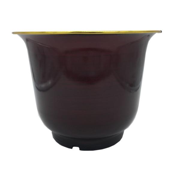 Цветочный горшок металла сияющий пластиковый с поддонника стилем совместно китайским