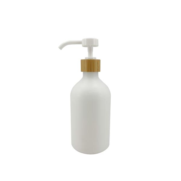 Plastic 500ml Lotion Dispenser Bottle White Matte Round Tube Spiral Lotion Bottle