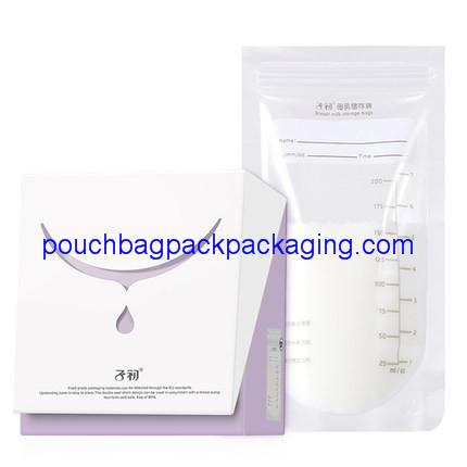 Pre-sterilized Breast Milk Storage Bags 180ml, BPA and BPS free