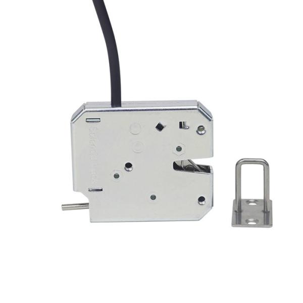 12V / 24V Electromagnetic Lock Carbon Steel Plated With Blue Zinc