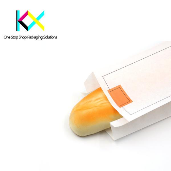 Flexio Printing 80um Paper Packaging Bags Long French Baguette Bread Packaging Paper Bags