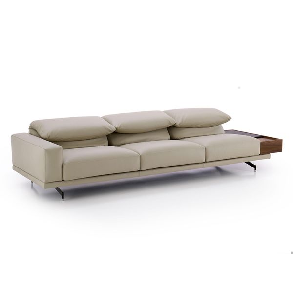 Italian Minimalist Large Apartment Living Room Luxury Sofa Genuine Light Luxury Cowhide Leather Curved Special-shaped Corner