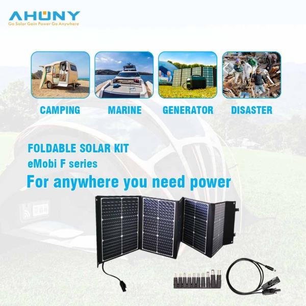 100w Dual Usb Folding Solar Blanket 12V Foldable Solar Power Charger For Generator