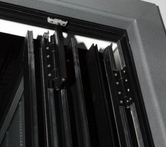 Smooth Operation Aluminum Folding Door Heavy Duty Aluminum Accordion Door