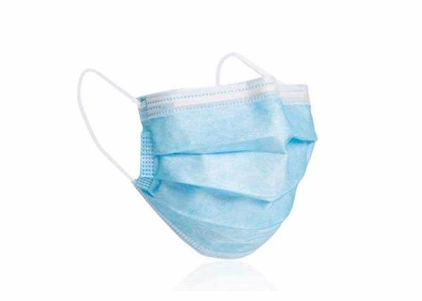 Disposable Non Woven Face Mask , Earloop Face Masks For Train Station Market