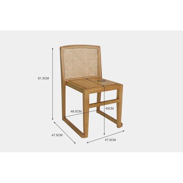 Solid Wood Dining Chairs U Stackable Rattan Backrest Furniture for Hotel Restaurant NO Folded Furniture Finish Nitrolacquer