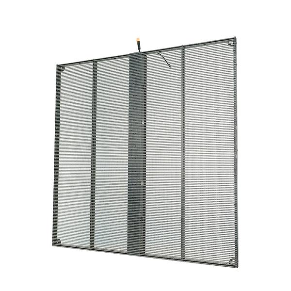 Indoor Fixed Installation 1000x1000mm Transparent LED Screen With Aluminum Frame And High Refresh Rate 3840hz