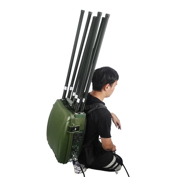 TX-BF05 Long Range Portable Man pack Drone Signal Jammer omnidirectional 5 bands Full-Band Coverage