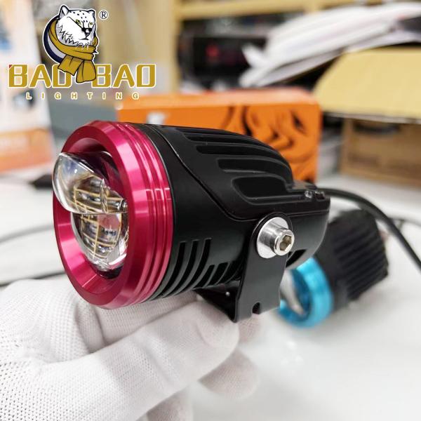 46 Watts Motorcycle LED Mini Driving Lighting System White Yellow Dual Color 12-80V