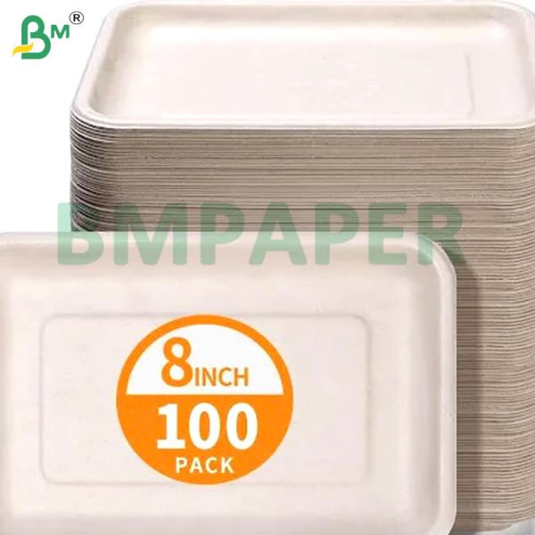 PET aceite / papel blanco impermeable 280gm para cajas de comidas embalaje panadería