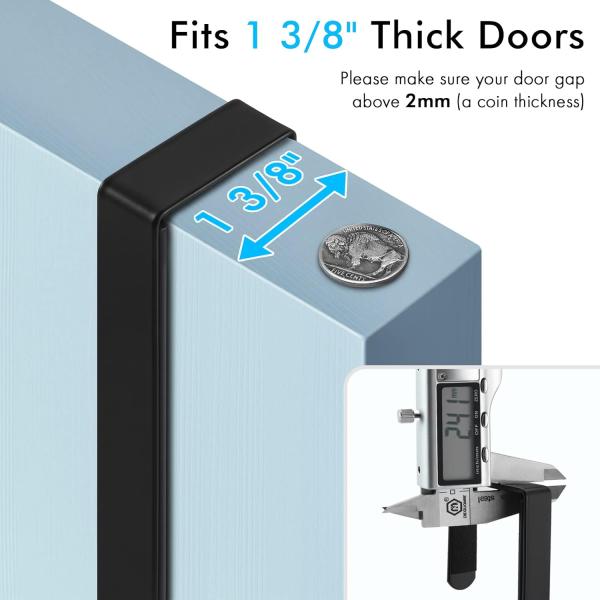 Стенная установка Плата для глазки Вешалка над дверью Железный кассир для прачечной Матовый черный