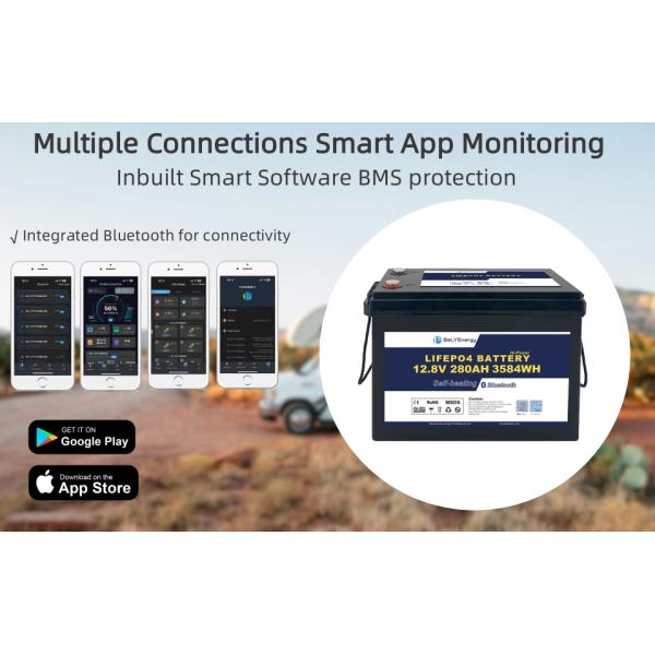 Настройка 5000 циклов Bluetooth подключение 12В 280Ah LiFePO4 аккумулятор
