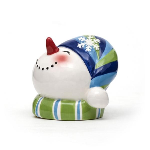 Прекрасный 3D керамический набор специй, набор солено-пепеперовых горшков для рождественских блюд.