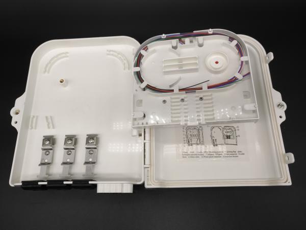 YINGDA Outdoor Wall Mount 1 to 8 PLC Splitter Fiber Optic Box IP65 , 3In 8Out Distribution Enclosure
