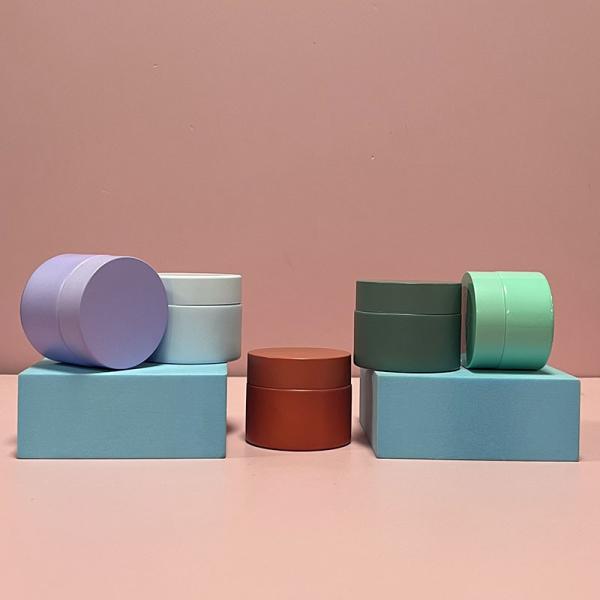Matte Colored Face Moisturizer Glass Jar 5g 10g 20g 30g 50g 100g