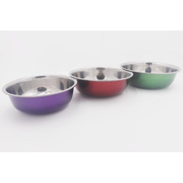 LFGB 3pcs Metal Mixing Bowls Kitchen Cookware Sets