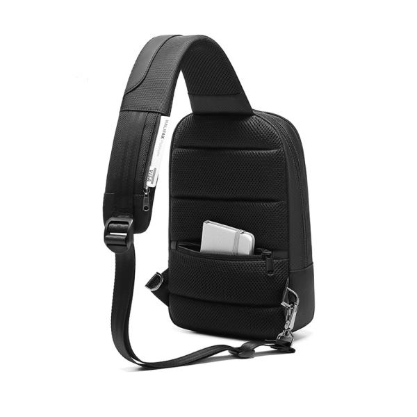 OEM ODM Легкий водонепроницаемый кроссбоди мужской рюкзак с USB-портом