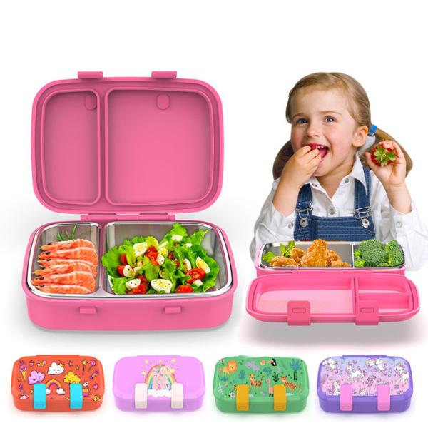 Hot And Cold Foods 800ml Metal Lunchbox Leak-Proof Metal Bento Lunch Box