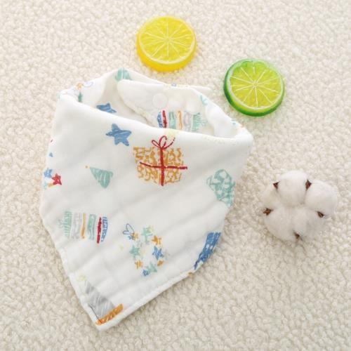 Plant Printing Baby Feeding Cloth , Infant Baby Bibs Premium Cotton
