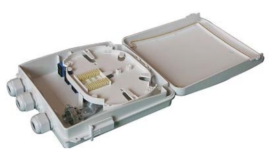Indoor Fiber Optic Termination Box , Fiber Optic Enclosures Wall Mount