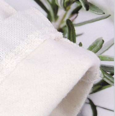 Eco-friendly Cotton Fabric Drawstring Swimsuit Cloth Storage Bag with Waterproof Lining
