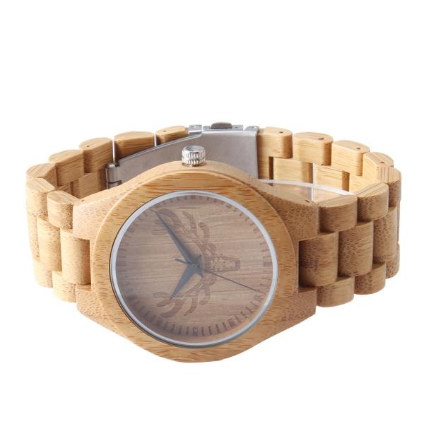 Bamboo Wooden Quartz Watch Fashion Luxury Brand Analog One Year Warranty