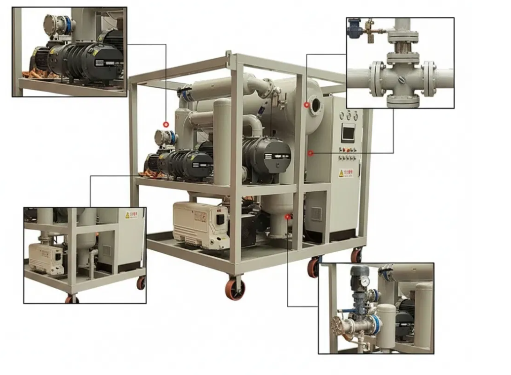 Double Stage Vacuum Transformer Insulating Oil Purifier for Oil Regeneration & Degassing