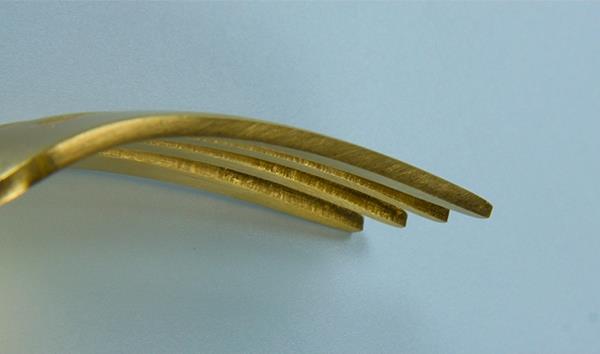 Fadeless Luxury Matte Gold SS304 Fork Knife Spoon Set