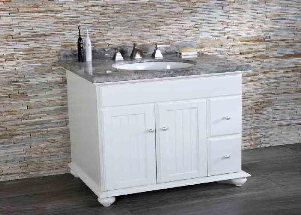 Anti Microbial Solid Surface Vanity Tops Easy Cleaning High End Bathroom Decor