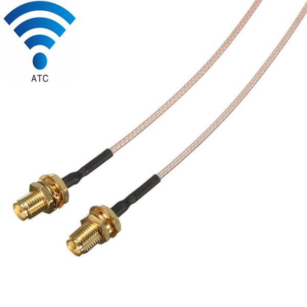 0 - 8 GHz RF Coaxial Cable Assemblies IPEX Right Angle Male to Male / Female SMA RF Cable