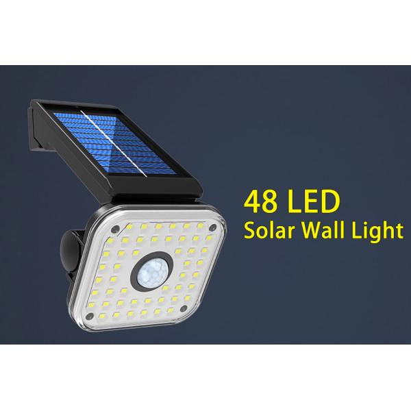 Solar Motion Sensor Wall Light, 54LED Led Solar Light Outdoors Waterproof Solar Power Garden Light