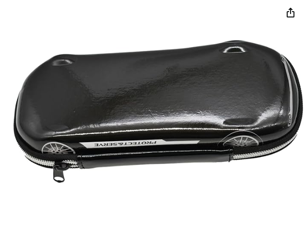 Large Capacity  Pencil Case Storage Cool Pencil Box Car Pencil Pouch Stationery box Black Waterproof and Shock proof Made of EVA Material