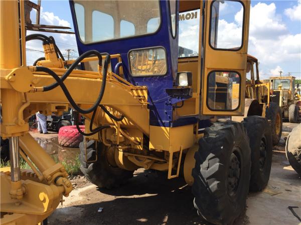 Used Motor Grader Komatsu GD505 S6D95L engine 10T weight with Original Paint