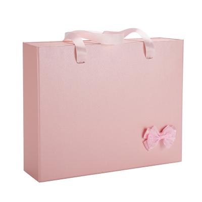 As caixas de presente cor-de-rosa dobráveis do bloco liso de CMYK, W9 reforçam a caixa de presente magnética do fechamento