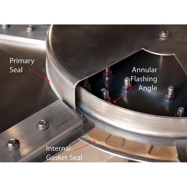 Toit de dôme géodésique en aluminium résistant aux intempéries, installation rapide pour le stockage d'eau potable et de réservoirs de stockage d'huile