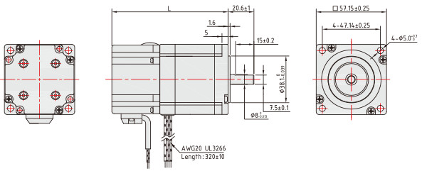 Мотор тормоза Nema 23 CE 57mm машины CNC Stepper
