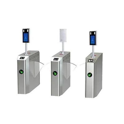 Subway Station Flap Turnstile Gate DC 24V Brushless Motor Bar Code Reader