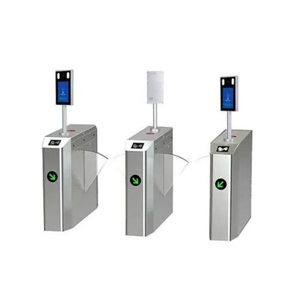 Subway Station Flap Turnstile Gate DC 24V Brushless Motor Bar Code Reader