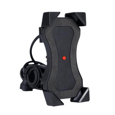 FCC 360D Waterproof Heavy Duty Motorcycle Phone Mount , USB ABS Telescopic Phone Holder