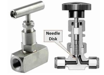 a extremidade fêmea da flange da válvula agulha 2500psi de 1/2 de” SS316 rosqueou a válvula de agulha de aço