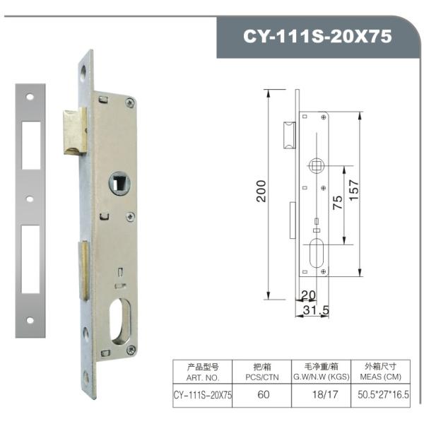 A Grade Anti Theft Aluminium Sliding Door Lock Set GP CP Door Lock Aluminium