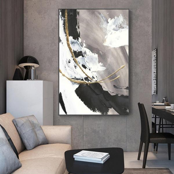 6 Color Hand Painted Oil Painting Abstract Handmade for Nordic Living Room Decoration