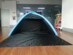 Black Polyester 190T 2 Man Beach Inflatable Camping Tent Blow Up Beach Tent